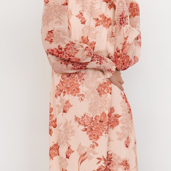 Baltic Born Luciana Maxi Dress | Beige + Rose Size XLXL - Picture 5 of 5